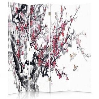 Rumsavdelare Dubbelsidig roterbar, Japanska körsbärsblommor - (145x170)