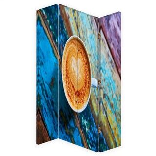 Rumsavdelare Dubbelsidig roterbar, Kaffe kopp - (145x170)