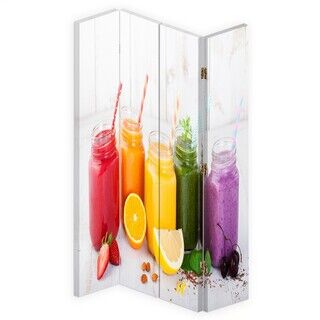 Rumsavdelare Dubbelsidig roterbar, Köket Fruktjuice färg - (145x170)