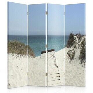 Rumsavdelare Dubbelsidig roterbar, Havsstrand - (145x170)