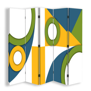 Rumsdelare Dubbelsidig, Geometriska former av abstraktion - (180x170)