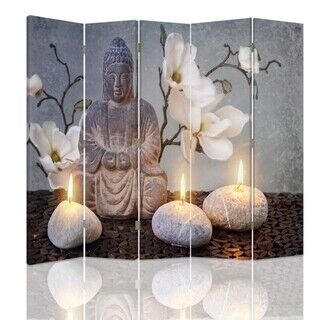 Rumsdelare Dubbelsidig roterbar, Buddha ZEN-blomma - (180x170)