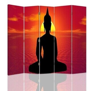 Rumsdelare Dubbelsidig roterbar, Buddha Meditation Zen Spa - (180x170)