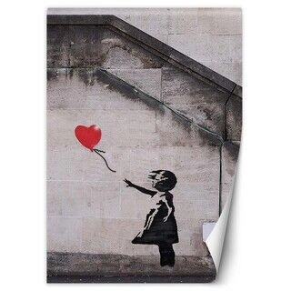 Fototapet, Banksy flicka med ballong