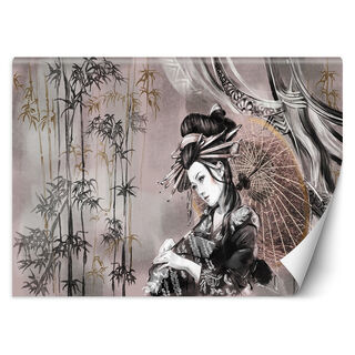 Fototapet, Geisha Orient Bambu Japan