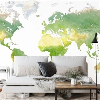 Fototapet Världskarta