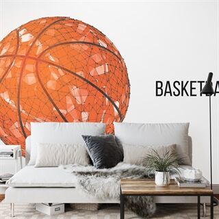 Fototapet Geometrisk Basketboll