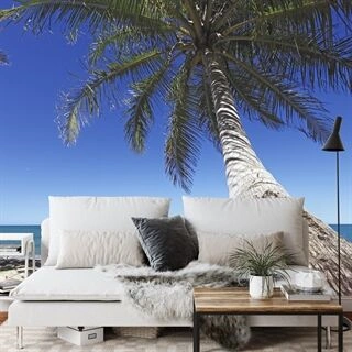 Fototapet Beach Ocean Palmträd
