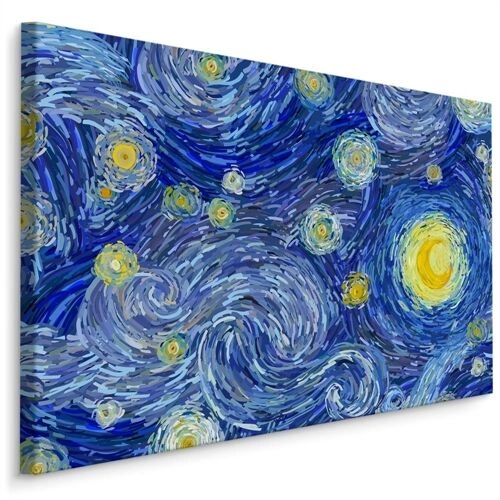 Duk Starry Night I Stil Med Vincent Van Gogh