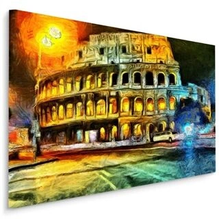Duk Colosseum Som Målat