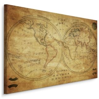 Duk Historisk Karta Över Världen Från 1800-Talet