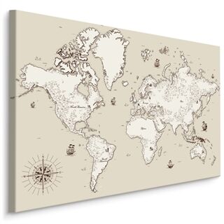 Duk Gammal Världskarta