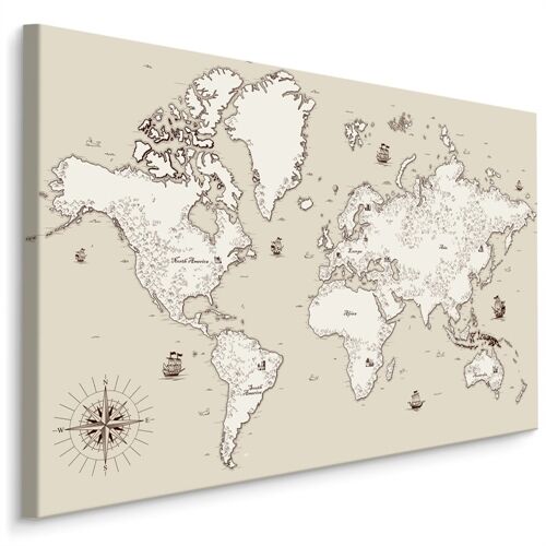 Duk Gammal Världskarta