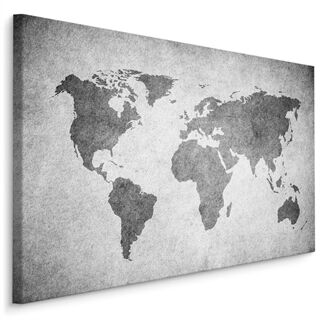 Duk Världskarta I Shades Of Grey