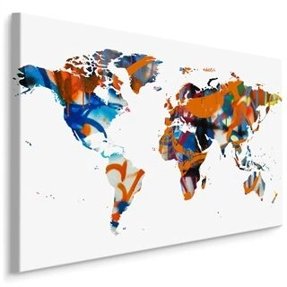 Duk Världskarta-Graffiti