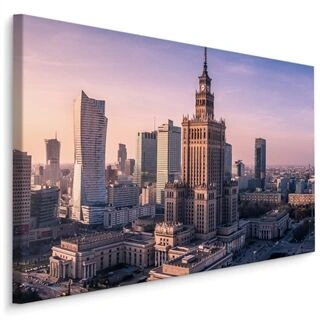 Duk Panorama Över Staden Warszawa