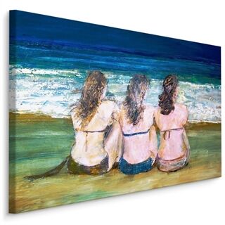 Duk Tre Kvinnor Vid Havet