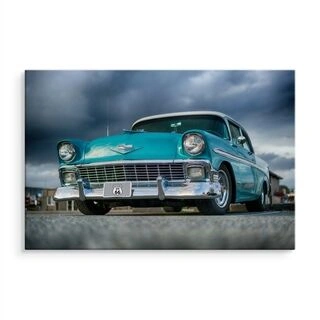 Flerdelad canvas Vintage Amerikansk Bil På Kuba