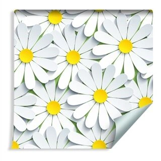 Tapet Blommor - Kamomill 3D