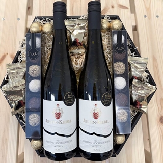 Presentkorg till mamma med ljus och text