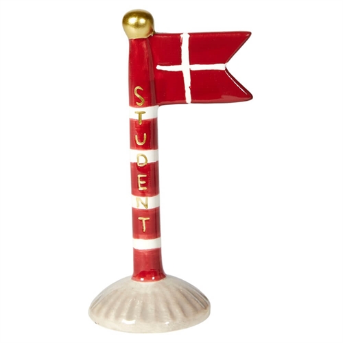 Flagga Student röd H: 14cm