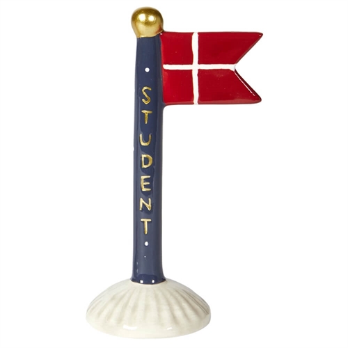 Flagga Student blå H: 14cm