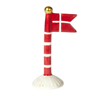 Flagga röd H: 14cm keramik