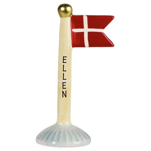 Flagga ljusgul H: 14 cm keramik