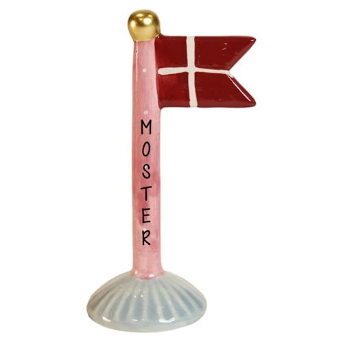 Flagga Rosa/Prickig H: 14cm keramik