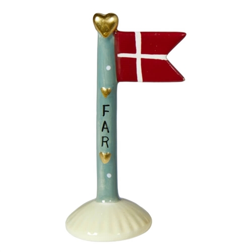 Flagga Svart/grön H: 14cm