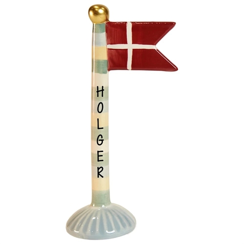 Flagga med ränder H: 19 cm