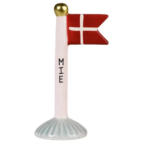 Flagga Rosa H: 14 cm keramik