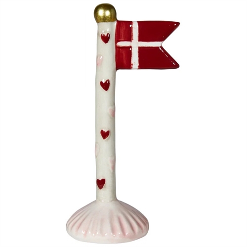 Flaggmor/grå H: 14 cm keramik