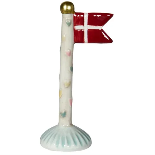 Flaggmor/grå H: 14 cm keramik