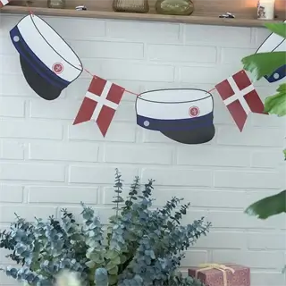 Blå studentgirlande