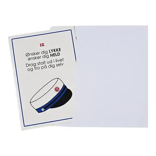 Studentkort, H 14,8 cm, B 10,5 cm - BLÅ