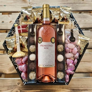 Gavekurv Rosévin & mor keramikflag