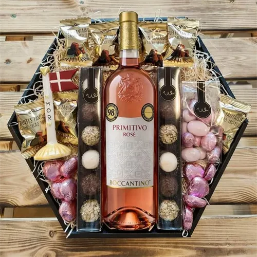 Gavekurv Rosévin & mor keramikflag