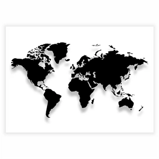 Detaljerad världskarta