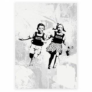 Affisch - Lekande barn av Banksy