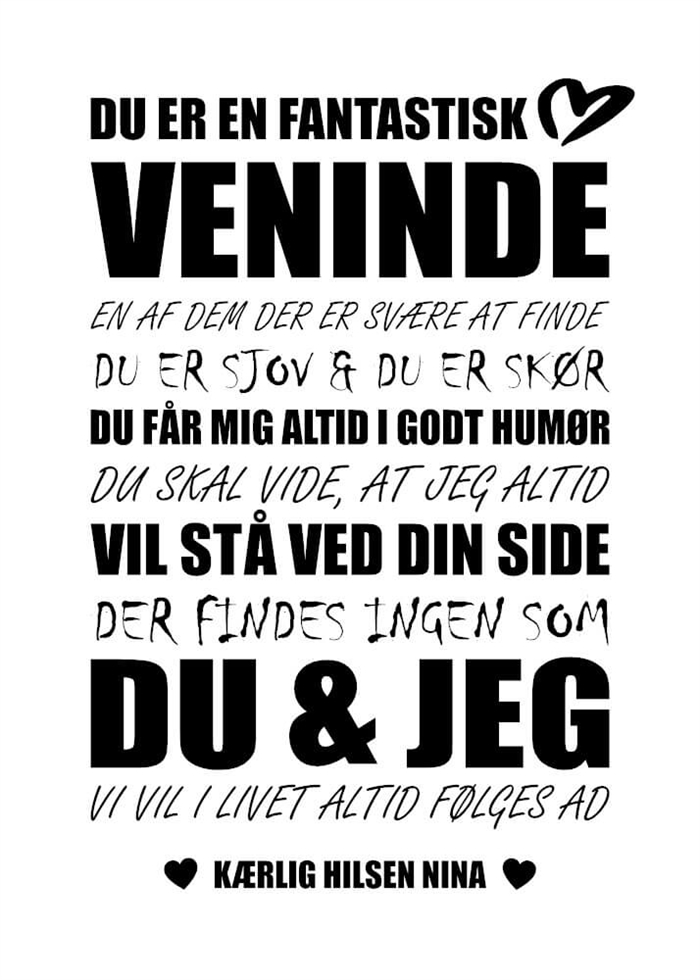 Affisch - En fantastisk väninna