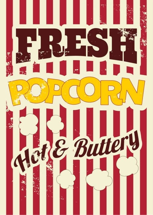 Affisch - Fresh Popcorn