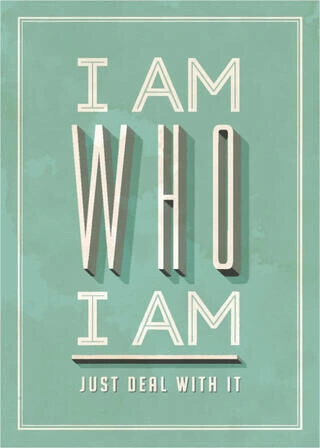 Affisch - I am who I am