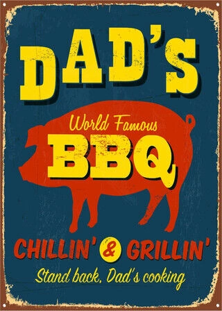 Affisch - Dads world famous bbq