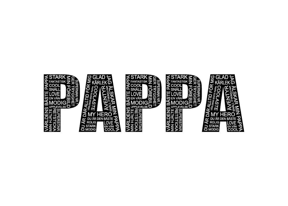 Affisch - PAPPA - vågrätt