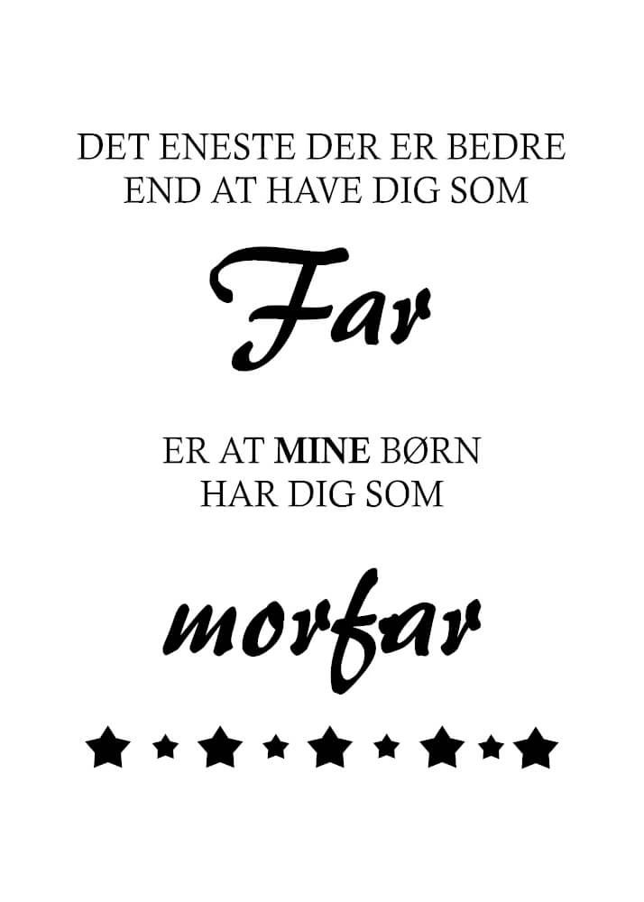 Affisch - Med pappa och morfar/farfar