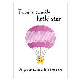 Twinkle little star - Affisch till flickor