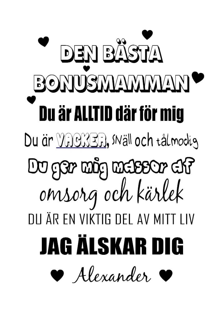 Affisch - Bonusmamma
