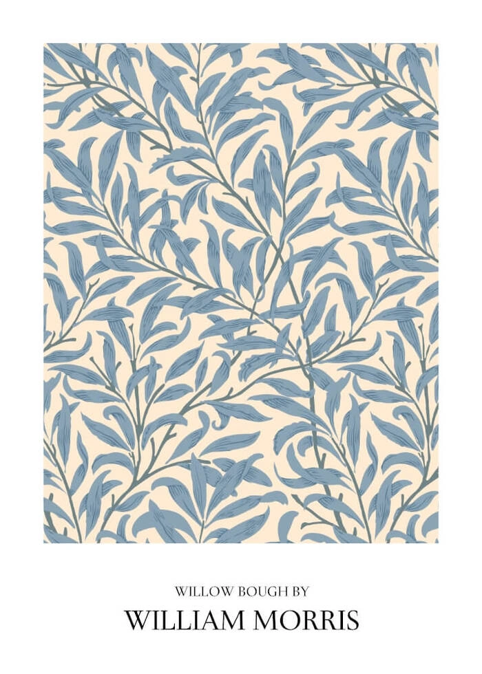 Affisch med WILLOW BOUGH AV William Morris 4