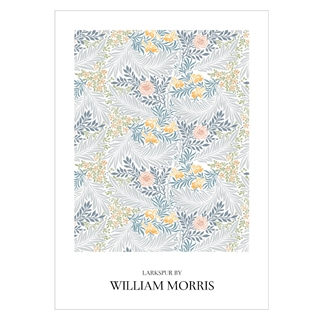 Affisch med LARKSPUR AV William Morris 1